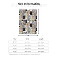 thumbnail image 4 of Throw Blanket for Couch, Classic Cute Cartoon Cat_A Super Soft Fuzzy Comfy Warm Throw Blanket, Cuteness Lightweight Cozy Plush Flannel Blanket & Throws for Sofa and Bed All Season, 4 of 5