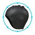 thumbnail image 2 of Silicone Swimming Cap Swim Cap with Ear Pockets Long Hair for Men Ladies Hat, 2 of 6