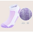thumbnail image 2 of Ersazi Thick Socks Women Men Women Middle Canister Towel Cotton Breathable Badminton Walking L Purple, 2 of 4