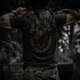 thumbnail image 3 of Combat Iron Pray For Peace. Prepare For War. Men's T-Shirt Xl / Black, 3 of 4