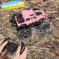 thumbnail image 3 of 2.4GHZ RC Monster Truck Pink All-Terrain Off-Road Toy for Kids, 3 of 8