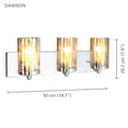 thumbnail image 2 of Xtricity - 3 Head Vanity Light, 19.7'' Width, From the Dawson Collection, Chrome Finish, 2 of 3