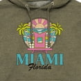 thumbnail image 3 of Miami Florida - Men's Pullover Hooded Fleece Sweatshirt, 3 of 7