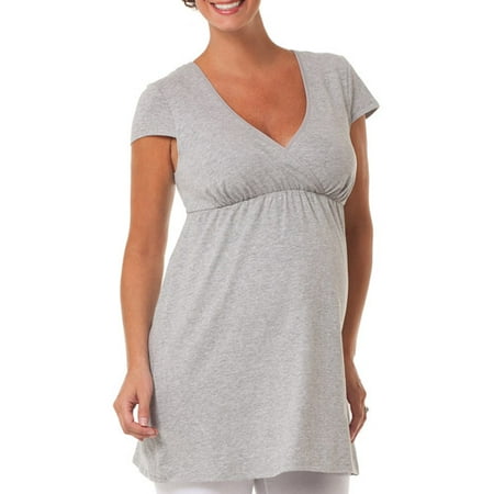 Loving Moments by Leading Lady Maternity Racerback Nursing Tee with Easy Side Access