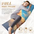 thumbnail image 4 of Naloa Cloud Sleeping Cat Super Soft 20x60 Body Pillow Case,Long Side Hidden Zipper（PILLOWS ARE NOT INCLUDED）, 4 of 6