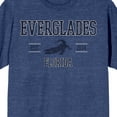 thumbnail image 2 of Elevation 7573 Florida Everglades Alligator Men's Blue Heather Short Sleeve Crew Neck Tee-Large, 2 of 4