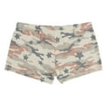 thumbnail image 2 of P.J. Salvage Womens Camo & Stars Pajama Shorts, Beige, Medium, 2 of 2