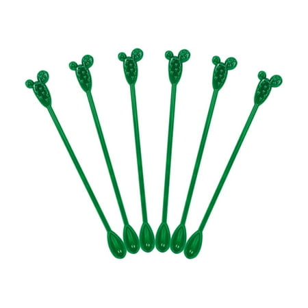 6Pcs Cafe Plastic Flamingo Cactus Tropical Disposable Coffee Stirrer Cocktail Tool Mixing Sticks Swizzle Sticks A