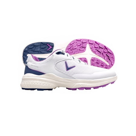Callaway Women's Solana V3 Spikeless Mesh Golf Shoes - 7.5 Medium White/Blue -