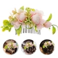 thumbnail image 4 of Miangastore Bridal Flower Comb Flower Comb Clip Bridal Hair Accessory for Weeding Bride, 4 of 8