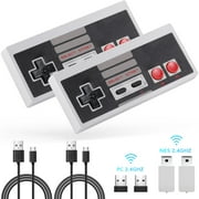 Restored AGPtek WC2 Wireless NES Classic Mini Rechargeable Joypad Controller, Grey (Refurbished)