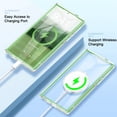 thumbnail image 2 of Dteck Built-in Screen Protector Case for Samsung Galaxy S24 Ultra,Compatible with Mag-Safe Slim TPU+PC Full-Body Stylish Shockproof Protective Cover,Green, 2 of 7