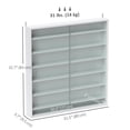 thumbnail image 3 of HOMCOM 7-Storey Wall Shelf Display Cabinet, Shot Glass Display Case, 3 of 10