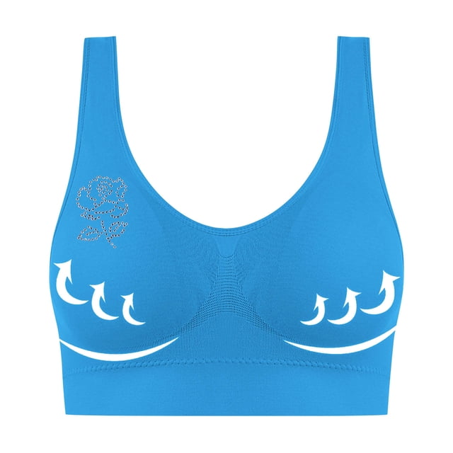 Ladies Traceless Comfortable Wireless Breathable Gathering Bra with Removable Padding for Daily Wear and Sleep