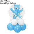 thumbnail image 1 of Globos de oso de burbujas para bebé, decoración para fiesta de bautizo, Baby Shower, juguetes de oso para niños, 24 pulgadas, 1 of 4