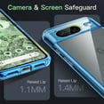 thumbnail image 4 of JETech Case for Google Pixel 8 6.2-Inch 2023, Non-Yellowing Shockproof Bumper Protective Phone Cover, Anti-Scratch Hard PC Back (Bay), 4 of 6