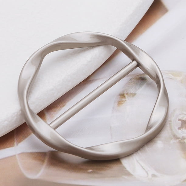 Botón japonés de metal de moda - Hebilla de nudo para camiseta de mujer, hebilla de ajuste de cinturón, hebilla de bufanda, 7 colores opcionales, todo incluido, botón de día de metal de tela para real