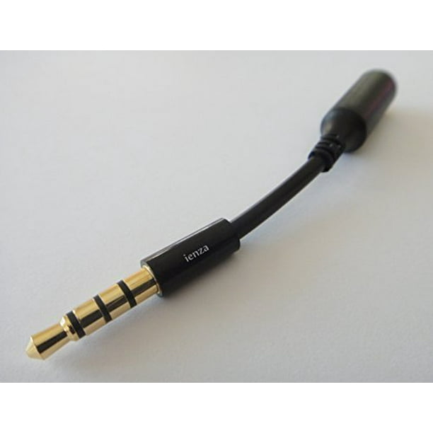 ienza® 3.5mm Male to 3.5mm Female Auxiliary 4Conductor TRRS Stereo