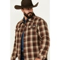 thumbnail image 2 of Justin Men's Jackson Plaid Print Snap Shacket - J-1458-RST, 2 of 4