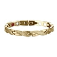 thumbnail image 1 of Pulsera Pareja Terapia Magnética Twisted Dragon Brazaletes Desmontables (oro), 1 of 9
