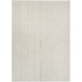 thumbnail image 2 of Nourison Washable Decor 6'7" x 9' Cream Blue Modern Indoor Rug, 2 of 9