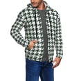 thumbnail image 2 of Vsdgher Scottish Checkered Mens Hoodies Zip Hoodie, Hoodies for Men, Zip-up Hooded Sweatshirt-XX-Large, 2 of 5