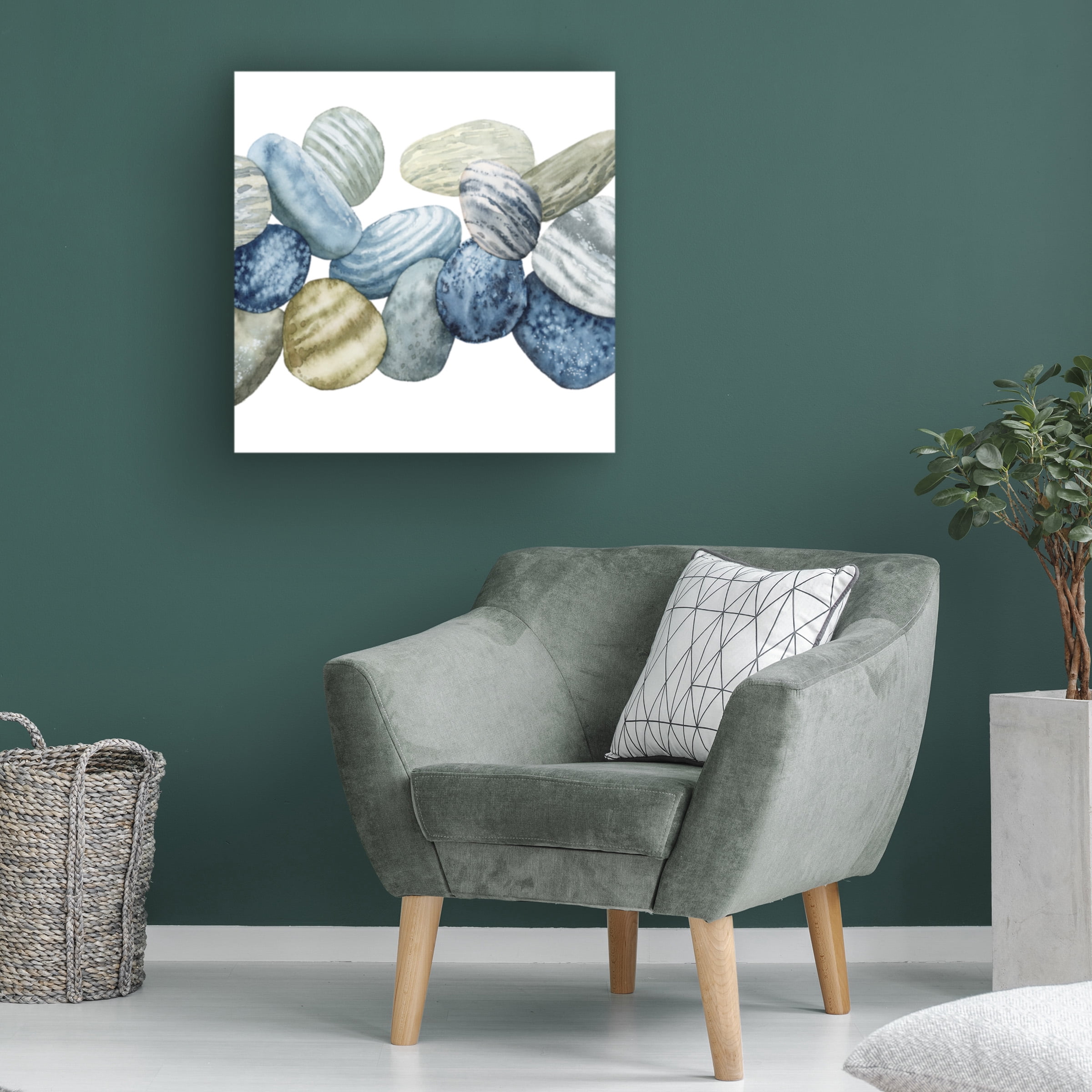 Grace Popp 'Found Pebbles II' Canvas Art