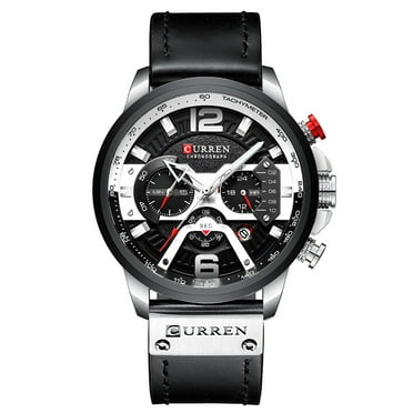 CURREN 8329 Quartz Watch Business Men Simple Sport Wristwatch Three Sub-Dials Calendar Second Minute 24 Hour Display 3ATM Waterproof Fashion Casual Male Watches Relogio Masculino