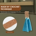 thumbnail image 2 of 3Pcs Crochet Towel Holder Ring Elegant Macrame Hand Towel Holder Hanging Dish Towel Holder Easy to Use Knitted Towel Holder with Loop Crochet Towel Ring for Towels Kitchens-3pcs-brown, 2 of 10