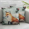thumbnail image 3 of Nawypu &nbsp;Rustic Farmhouse Winter Animal Bird Fox Rabbit Decorative Throw Pillow Covers, Christmas Deer Gifts,&nbsp;Christmas Tree Snowflake Pillow Cases Kids Room Bed Sofa Decor, 3 of 5