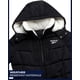 thumbnail image 5 of Abrigo de invierno para niña Reebok, chaqueta acolchada tipo puffer negra, talla 7-8, 5 of 7