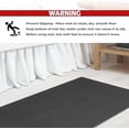 thumbnail image 6 of 100% Cotton Non Slip Bath Mats for Bathroom, 17x24 inch Soft Absorbent Quick Dry Machine Washable Floor Bath Mat, Dark Gray, 6 of 7