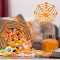 thumbnail image 3 of CASAFUN Large Halloween Spider Web Plastic Baskets Bowls, Halloween Basket Candy Bowl Dish, Haunted House Classroom Halloween Party Favors Halloween Decorations Indoor Decor, 3 of 7