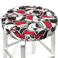 thumbnail image 3 of Lsque Cute Dog Round Bar chair cushion covers Velvet Fabric Premium Comfort Protects from Scratches and Stains for 14-17 Inch Chair- 13 inch, 3 of 7