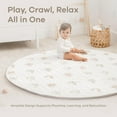 thumbnail image 4 of Comfy Cubs Premium Play Mat, Round (Large) 60" - Kids & Toddler Play Mat Non-Slip Bottom - Rainbow, 4 of 7