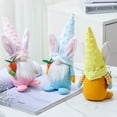 thumbnail image 4 of TINYSOME Easter Bunny Gnome Plush Elf Decorations Carrot Faceless for Doll Scandinavian Tomte Dwarf Figurines Home Table Ornament, 4 of 14