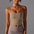 thumbnail image 2 of Chbgutlmr Camisole Tops for Women Cropped Workout Tank Tops Solid Color Slim Sleeveless Activewear Tops, 2 of 6
