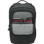 Lenovo Multiple Zipper Pockets Red Accents 16 Laptop Backpack, Black