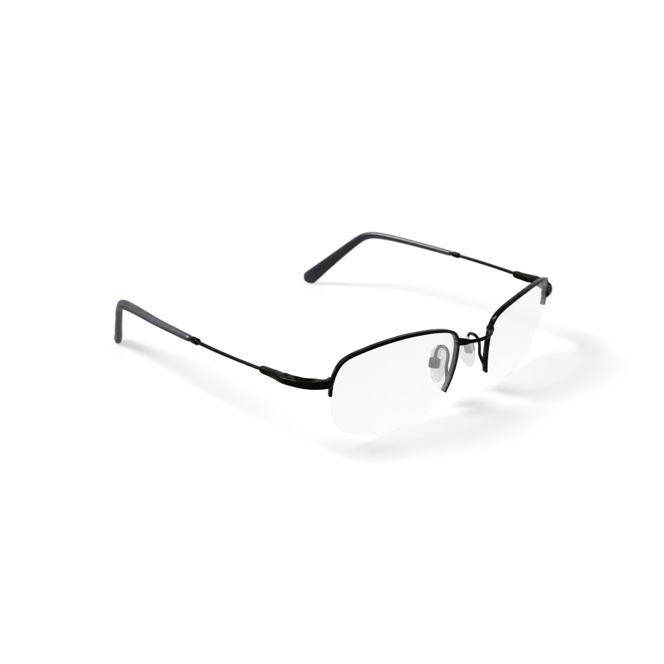 EasyTwist Men's CT131 Square Prescription Eyeglasses with Case, Gray