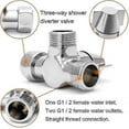 thumbnail image 3 of 3 Way Shower Diverter Valve G1/2i, 3 Way Diverter Valve Switch For Multi-function Shower Water Separator Adapter Shower Accessory, 3 of 5