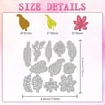 thumbnail image 2 of 12 Styles Tropical Leaves Cutting Dies Card Making Plant Die Cut Carbon Steel Die Cuts Stencils Scrapbooking Embossing Template Dies for DIY Greeting Card Craft Albums Gift Decor, 2 of 9