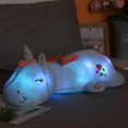 thumbnail image 2 of 60CM Cute Glowing LED Light Unicorn Plush Toys Lovely Luminous Animal Unicorn Pillow Stuffed Dolls for Children Kids Xmas Gifts, 2 of 2