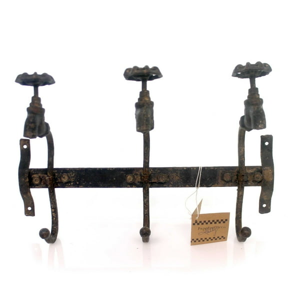 Home Decor 3 Faucet Hook Hanger Metal Primitive 31833