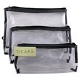 thumbnail image 1 of Sicara Clear Cosmetic Bag 3-Piece Bag Set, 1 of 3
