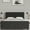 Black, variant on Merrick Lane Full Size Platform Bed Contemporary Tufted Upholstered Platform Bed with Footboard in Black Fabric