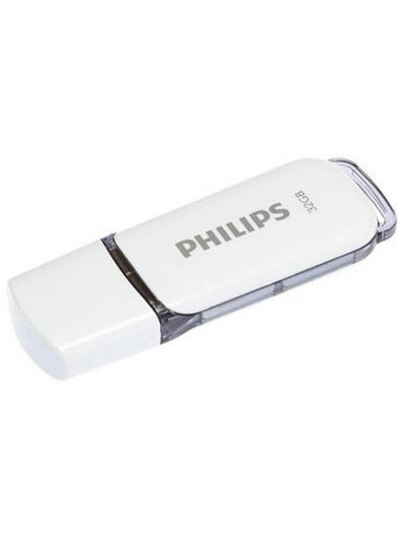 Philips  USB2.0 Snow 32GB Flash Drive, White & Grey - Pack of 3
