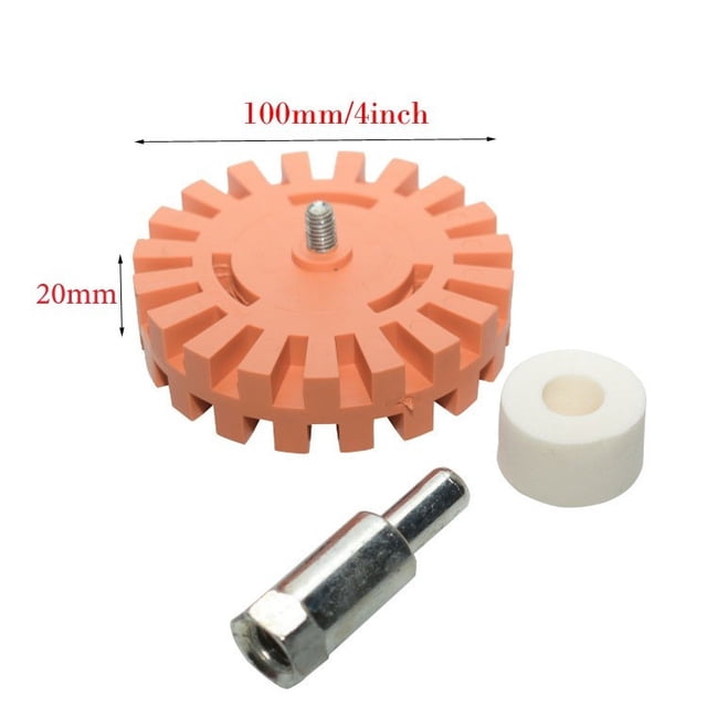 Stripe Removal Wheel,Glue Eraser Sticker Remover Removing Pinstripes Car Decal 100x20mm