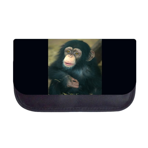 Pencil Pouch Animal Monkey Chimpanzee Pencil Pouch 2 Pocket Pencil Case ...
