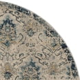 thumbnail image 5 of SAFAVIEH Evoke Maybelle Faded Damask Area Rug, Beige/Navy, 6'7" x 6'7" Round, 5 of 6