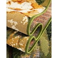 thumbnail image 2 of Unique Loom Outdoor Botanical Collection Area Rug - Verdure (7' 10" x 10' Rectangle Multi/Beige), 2 of 8